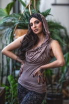 Ianna Hooded Cowl Tank Bamboo